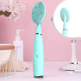 Handheld Electric Cleansing Waterproof Silicone Tool Mini Facial Cleaning Brush Pore Cleaner Portable