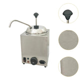 Practical Stainless Steel Electric Nacho Cheese Dispenser & Fudge Warmer - For Home, Restaurant & Kitchen