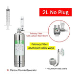 Aquarium Stainless Steel CO2 Reactor - 2L/1L DIY Kit for Tank Plants and Fish