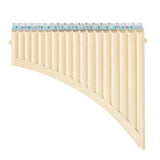 18 Flute C Key Panpipes Pan Pipes Mouthpiece Wind Instrument for Students Beginners with Carrying Bag