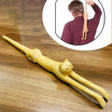 New Wooden Cat-Shaped Back DIY Scratching Stick Made Of Solid Wood