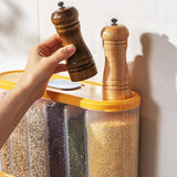 1Pcs Transparent Cereal Dispenser Household Rice Bucket Containers Food Storage Tank Kitchen Cans Dry Cereals Box