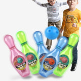 1Set Lighting Game Set Indoor Luminous Bowling Parent-Child Games Electric Sports Funny Baby Outdoor Toys