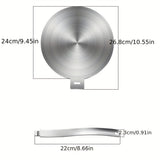 1pc Stainless Steel Heat Conduction Plate Multifunctional Electric Cooker Heat Board