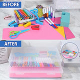 4 Pcs Clear Paper Storage Boxes For 8.5 X 11 Inch Letter Paper Photo Picture Storage