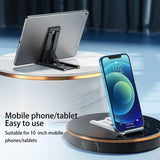 Folding Phone Holder Desktop Stand Multi Angle Support Tablet Bracket
