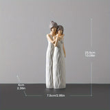 Figuras Regalos para Mamá, Estatuas Madre Hija Abrazándose, Recuerdos Familiares con Sentido