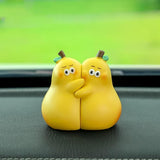 Ornaments Cute Resin Car Decoration Doll Mini Auto Interior Dolls Dashboard Accessories Women Gifts For