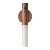 LED night light with motion sensor, rechargeable via USB, magnetic base and frosted glass screen