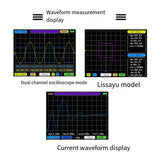 Dual-Channel 50M Sampg Rate High-Performance Handheld Small Oscilloscope 3.2Inch LCD Display
