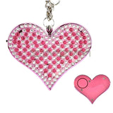 130DB Personal Heart Shape Self Defense Security Alarm Keychain Loud Sound Safety Alert For Woman Kids Elderly