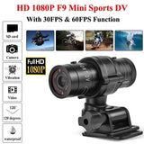 Motorcycle Helmet DVR Video Camera Portable 600mAh Memory Card DC 5V 120 Degree Waterproof Outside Sports Camcorder
