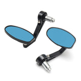 2Pcs CNC Motorcycle Bar End Black Rearview Side Mirrors for Triumph Speed Triple - Street Triple Bar End Mirrors with Tools.