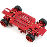 2.4G Metal 1/28 4X4 RC Frame Mosquito Drift Racing Car With Battery Receiver Motor Servo ESC Electronic Equipment