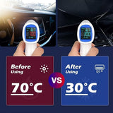 Protect your sunlight with this portable foldable car windshield sunshade