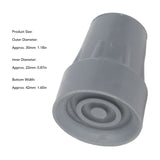 22mm Tip 2pcs Pad Prevent Slip Shock Absorbing Heavy Duty Replacement Crutch Tips Rubber Cane Accessories