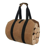 Firewood Storage Bag Canvas Match Storage Bag Portable Outdoor Match Storage Bag Canvas Firewood Carrier Log Tote
