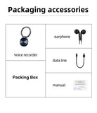 Mini Digital Recorder Keychain Intelligent Noise Reduction MP3 Player Smart Voice Actiaved Audio Sound Recording Pen Espia