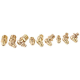 290-Pcs Metric Standard Brass Hydraulic Grease Fitting Assortment Kit - Straight, 90-Degree, 45-Degree Angled Zerk