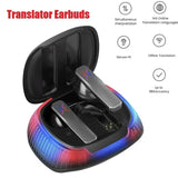 B18 Wireless Bluetooth Noise Canceg Headphones 114 Languages Real-Time Travel Translator Multifunctional Earphone