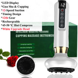 New Electric Cupping Massager For Promoting Cell Renewal Smart Cupping Therapy Set with Red Light Therapy Scraping Massage Tools