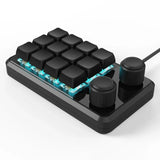 USB ro Custom Mini 12 Keys 2 Knob Programming DIY nical Keyboard Gaming Drawing Switch Portable Hot-swap Keypad