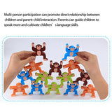Wooden Stacking Game Building Monkeys Interlock Balancing Blocks Best Gifts For Childrens Toddler Toy