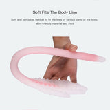 Silicone Stick Scraping Scratching Back Massager Kit Body Gua Sha Extendable Telescopic Itch Relax Massage Tool
