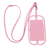For Smartphones Silicone Sports Mobile Ring Holder Case Cell Phone Neck Strap Lanyard Key Rope