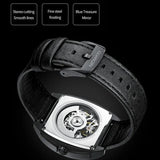 GUANQIN Brand Mechanical Automation Watch For Men Steel shell Waterproof Leather Men's watches Sapphire mirror Luminous Clock