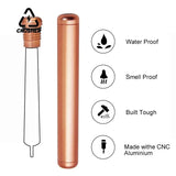 CRUSHER 110MM Aluminum Cigar Airtight Container Travel Storage Cigarette Holder Smell Proof Waterproof Smoking Accessories