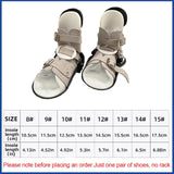 Adjustable 1Pair Orthopedic Leather Club Foot Corrective Shoes Children Dennis Brown Shoes-No Shoe Rack