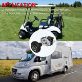 DaierTek 2PCS Golf Cart Push Pull Light 12 Volt Universal Headlight Switch Button for Club Car EZGO Yamaha