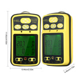 Professional SMART SENSOR ST8990 Monitor Rechargeable 4in1 O₂ LEL CO H₂S Gas Detector Tester Sensor with Backlight Alarm