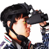 RG55-1 Compact Helmet Night Vision Hunting Monocular 1x24 Head Mounted Imaging Infrared Night Vision Scope View in Full Darkness