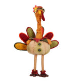 Ornaments For Fall Cute Long Fabric Turkeys with Telescng Legs Doll Personalized Holiday Party Decor