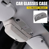 Sunglasses Holder Car Sun Visor Eye Glasses Storage for Tesla Y Model 3 Protective Case Auto Interior Organizer