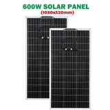 300W Solar Panel 12V to 110V/220V 3000W Pure Sine Wave Inverter Solars System Battery Charger Complete Power Generation