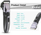Kemei KM-2171 Hot Selling Ceramic Cutter Head High Power Charging Instruction Men's Professional Hair Clipper