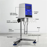 NDJ-5/8/9S Rotary Digital Viscometer Tester Rotational Viscosity Meter Fluidimeter with No. 1-4 Rotors 1-2000000 mPa.s