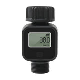 Digital 3/4“ Hose Meter Measure Consumption and Water w Rate with Quick Connectors for Outdoor Garden