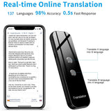 Portable Audio 137 Language Translator Offe In Real Time Smart AI Voice Photo Translation Device