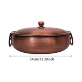 Copper Hot Chafing Dish - Reinforced, Sturdy For Party, Picnic & More