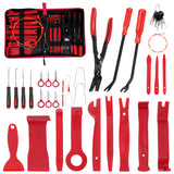 42PCS Auto Trim Kit - Clip Pliers, Fastener Remover, Pry Tool for Car Audio Dash Panel Removal & Installation with Bag