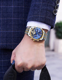 ONOLA brand stainless steel automatic mechanical watch men Tourbillon genuine Leather wristwatch Fashion Business mens Watches