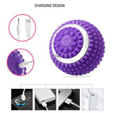 Electric Vibrating Massage Sport Fiess Foot Pain Relief Plantar Faciities Reliever Gym Home Training Yoga Massager Ball