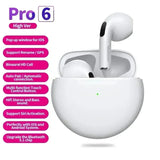 NEW Pro 6 TWS Wireless Headphones with Mic Fone Bluetooth Earphones Sport Running Headset for Apple iPhone Xiaomi Pro6 Earbuds