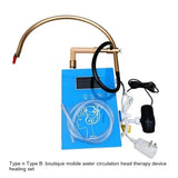 Hair salon shampoo and flushing bed, mobile water circulating head therapy device