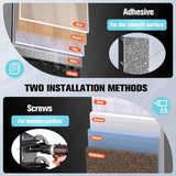 Baseball Caps Hat Rack For Wall With Strong Adhesive To 10 Hats, Cap Organizer Storage Multilayer 2 Mounting