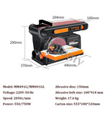 550W/750W Abrasive Disc Sanding Adjustable Table Belt Sander Sandpaper Polishing hine